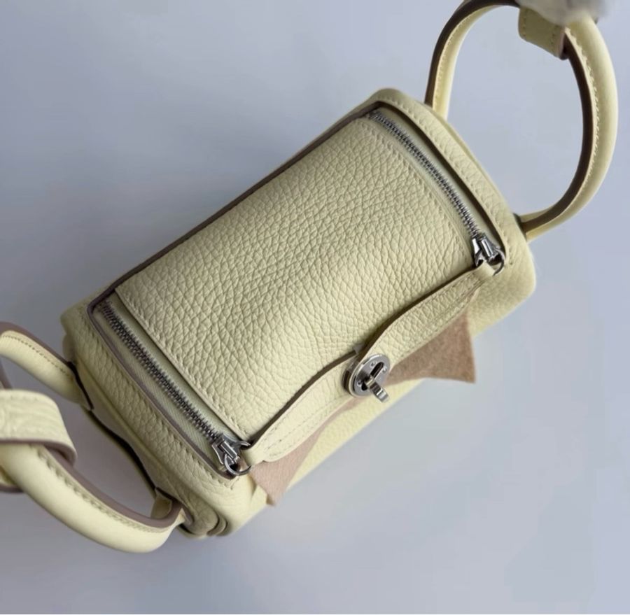 Hermes mini lindy米爾頓黃 k刻-1
