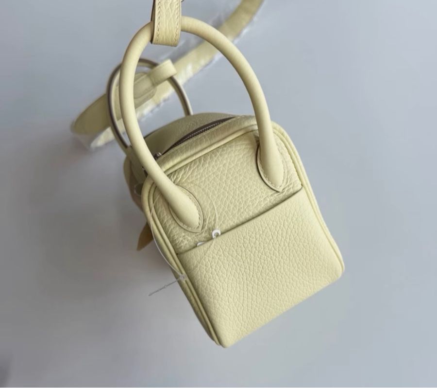 Hermes mini lindy米爾頓黃 k刻-2