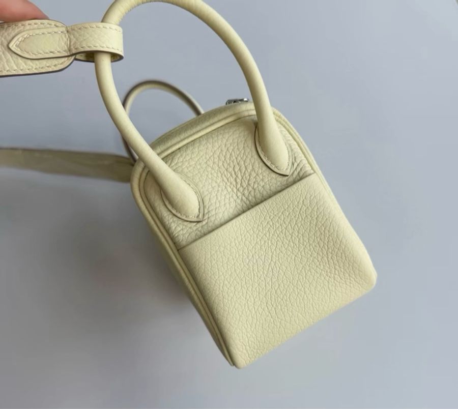Hermes mini lindy米爾頓黃 k刻-4