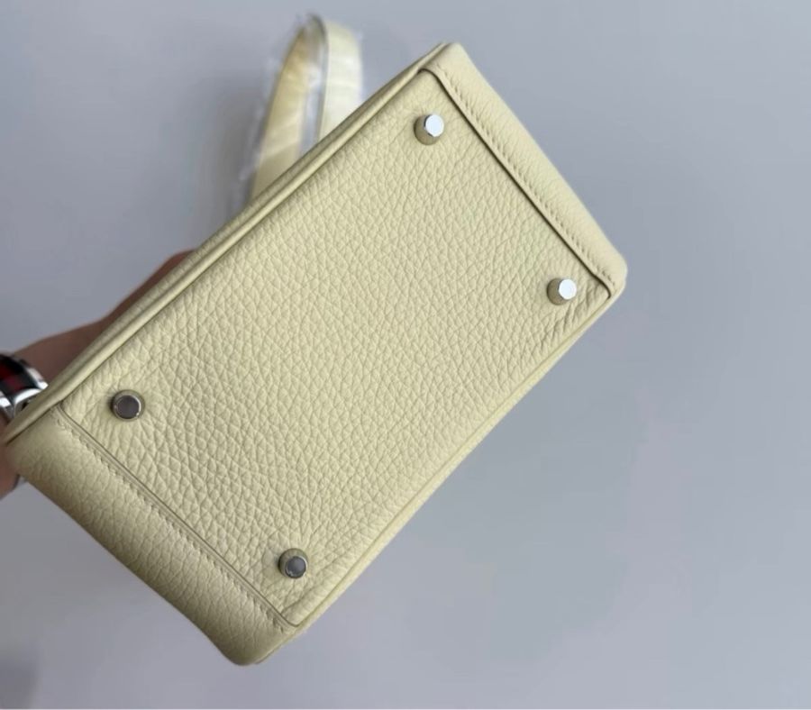 Hermes mini lindy米爾頓黃 k刻-5