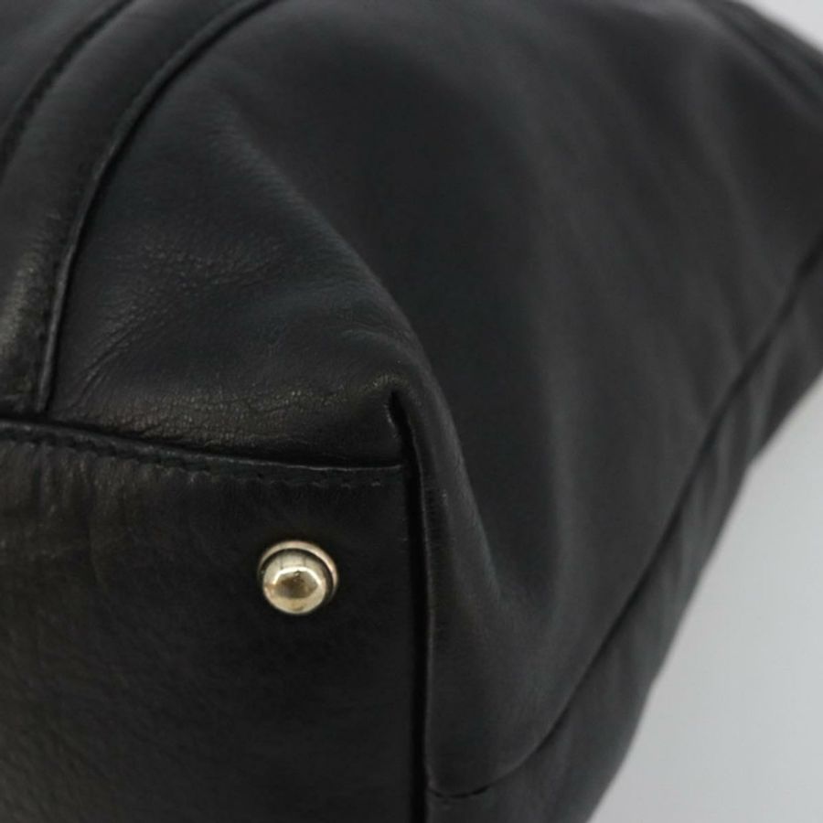 【日本直送】GUCCI Newbrit 手提包 皮革 黑色 金色 162094 正品 BA13791V-8
