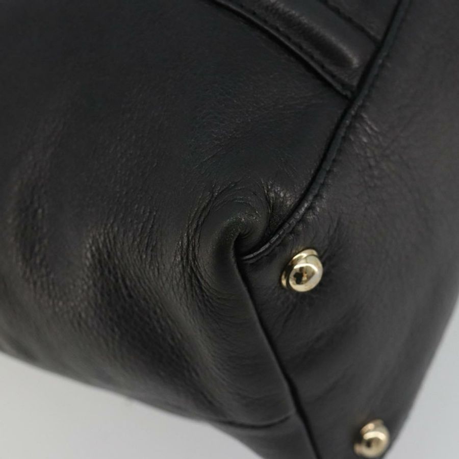 【日本直送】GUCCI Newbrit 手提包 皮革 黑色 金色 162094 正品 BA13791V-15