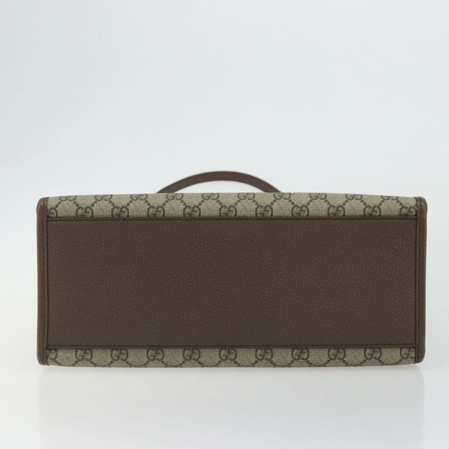 【日本直送】GUCCI GG Supreme 唐老鴨手提包 PVC 兩用 米色 金色 648134 正品 ep15080M-4