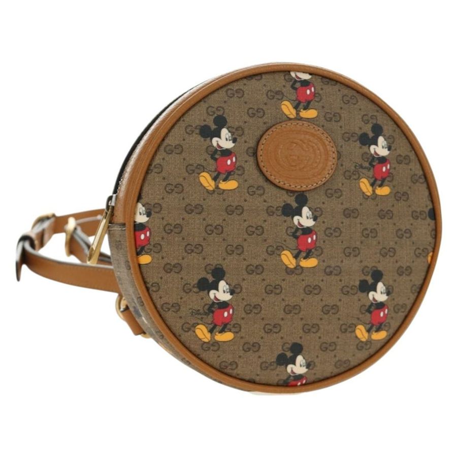 【日本直送】GUCCI Micro GG Supreme Disney 背包 PVC 米色 金色 603730 正品 ep15082M-0