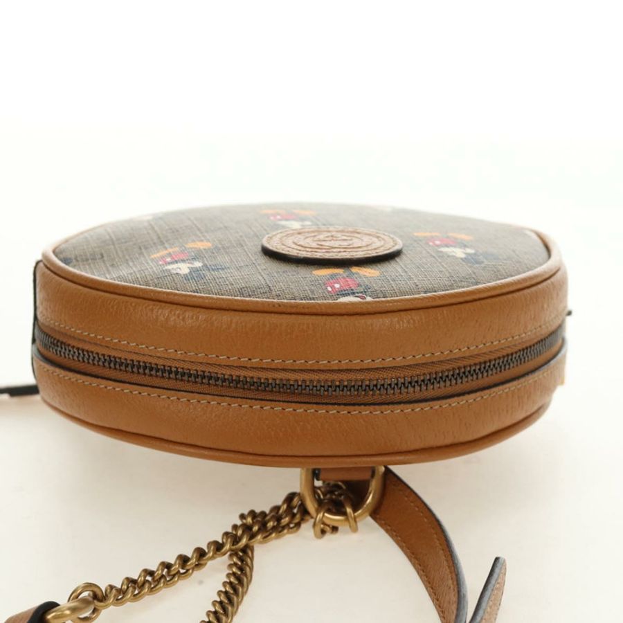 【日本直送】GUCCI Micro GG Supreme Disney 背包 PVC 米色 金色 603730 正品 ep15082M-5