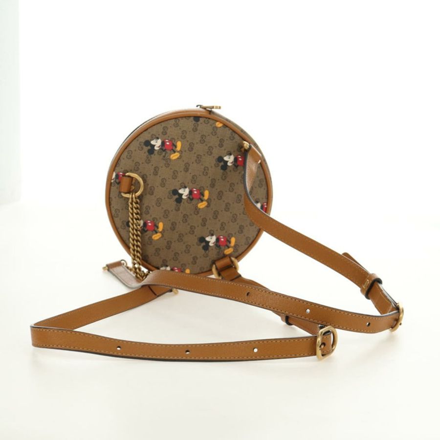 【日本直送】GUCCI Micro GG Supreme Disney 背包 PVC 米色 金色 603730 正品 ep15082M-6