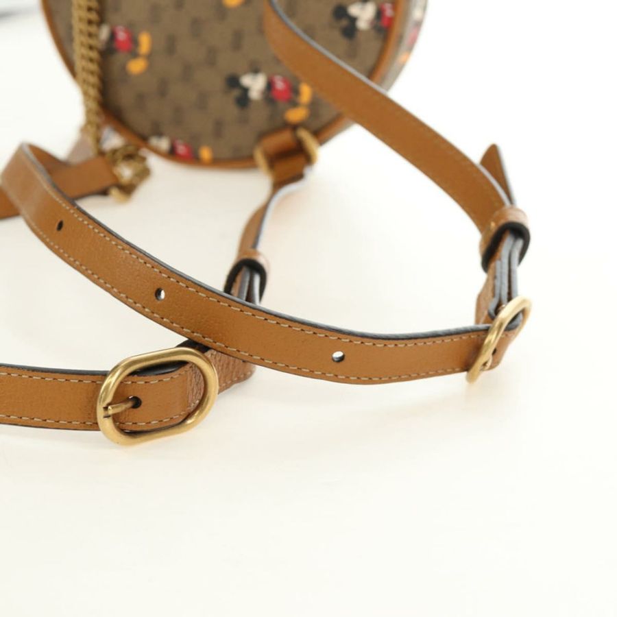 【日本直送】GUCCI Micro GG Supreme Disney 背包 PVC 米色 金色 603730 正品 ep15082M-7