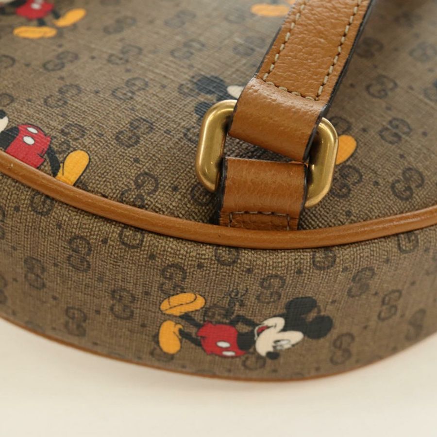 【日本直送】GUCCI Micro GG Supreme Disney 背包 PVC 米色 金色 603730 正品 ep15082M-16