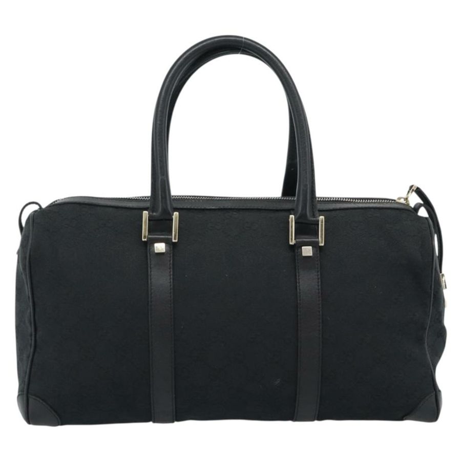 【日本直送】GUCCI GG帆布波士頓包 黑色金色 000 0846 正品 fm5397V-1