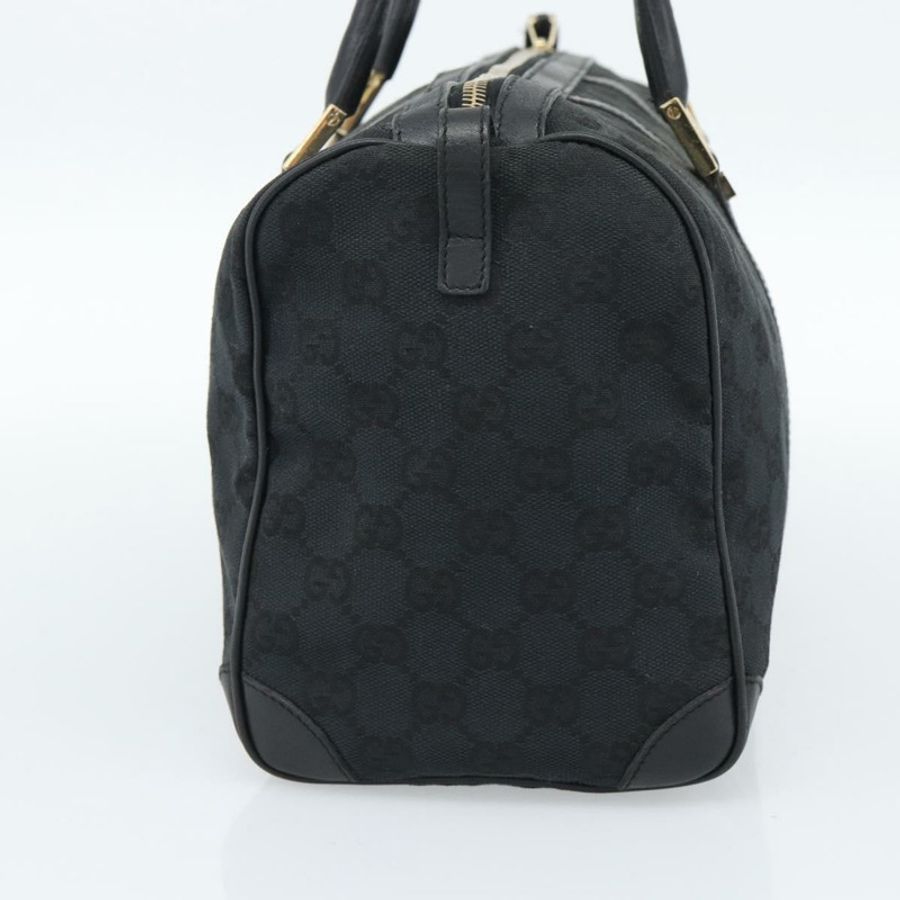 【日本直送】GUCCI GG帆布波士頓包 黑色金色 000 0846 正品 fm5397V-3