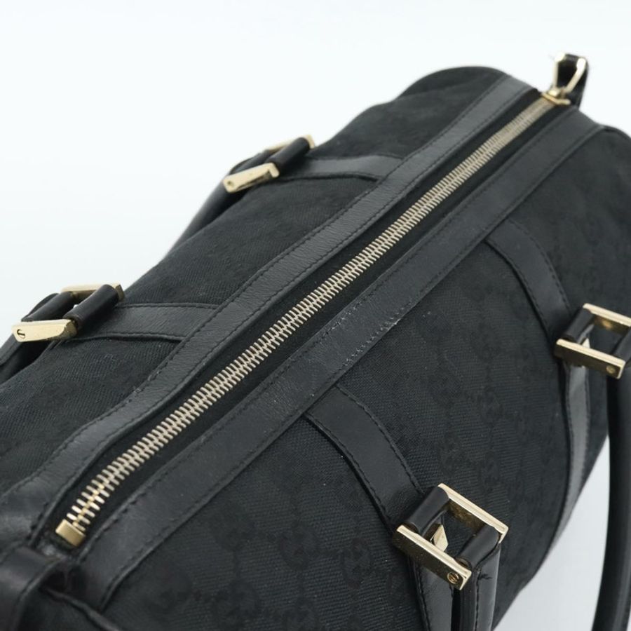 【日本直送】GUCCI GG帆布波士頓包 黑色金色 000 0846 正品 fm5397V-5