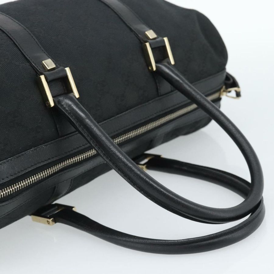 【日本直送】GUCCI GG帆布波士頓包 黑色金色 000 0846 正品 fm5397V-6