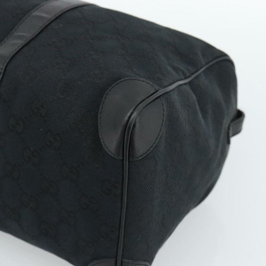 【日本直送】GUCCI GG帆布波士頓包 黑色金色 000 0846 正品 fm5397V-7