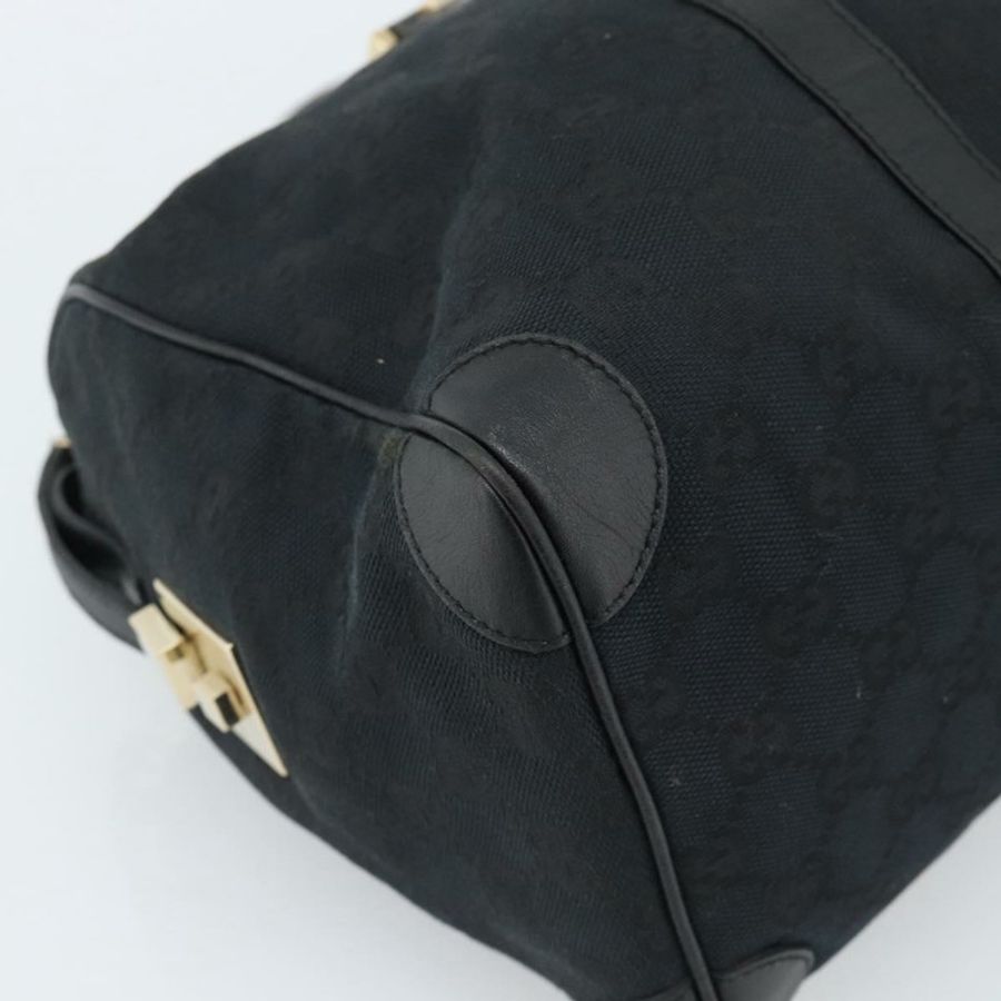 【日本直送】GUCCI GG帆布波士頓包 黑色金色 000 0846 正品 fm5397V-14