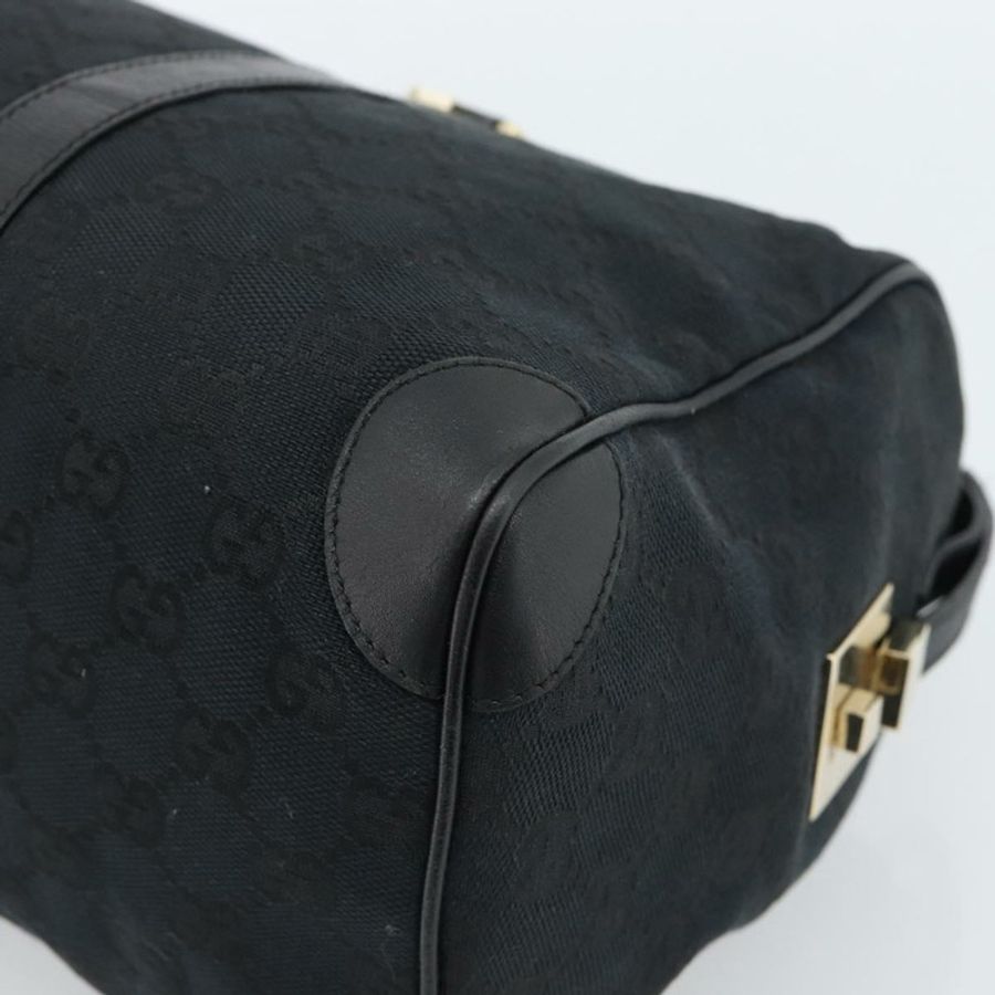 【日本直送】GUCCI GG帆布波士頓包 黑色金色 000 0846 正品 fm5397V-15