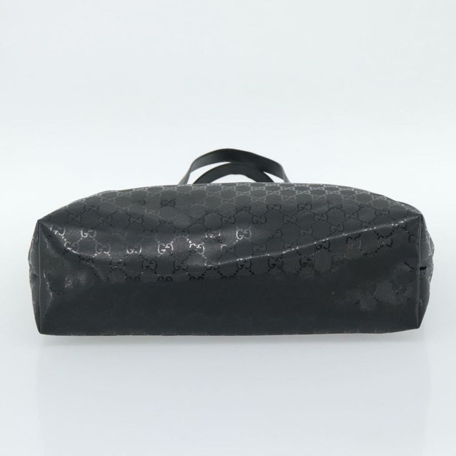 【日本直送】GUCCI GG 經典手提包 PVC 皮革 黑色 211137 正品 BA13986A-4
