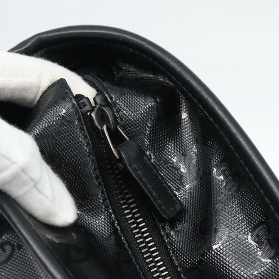 【日本直送】GUCCI GG 經典手提包 PVC 皮革 黑色 211137 正品 BA13986A-9