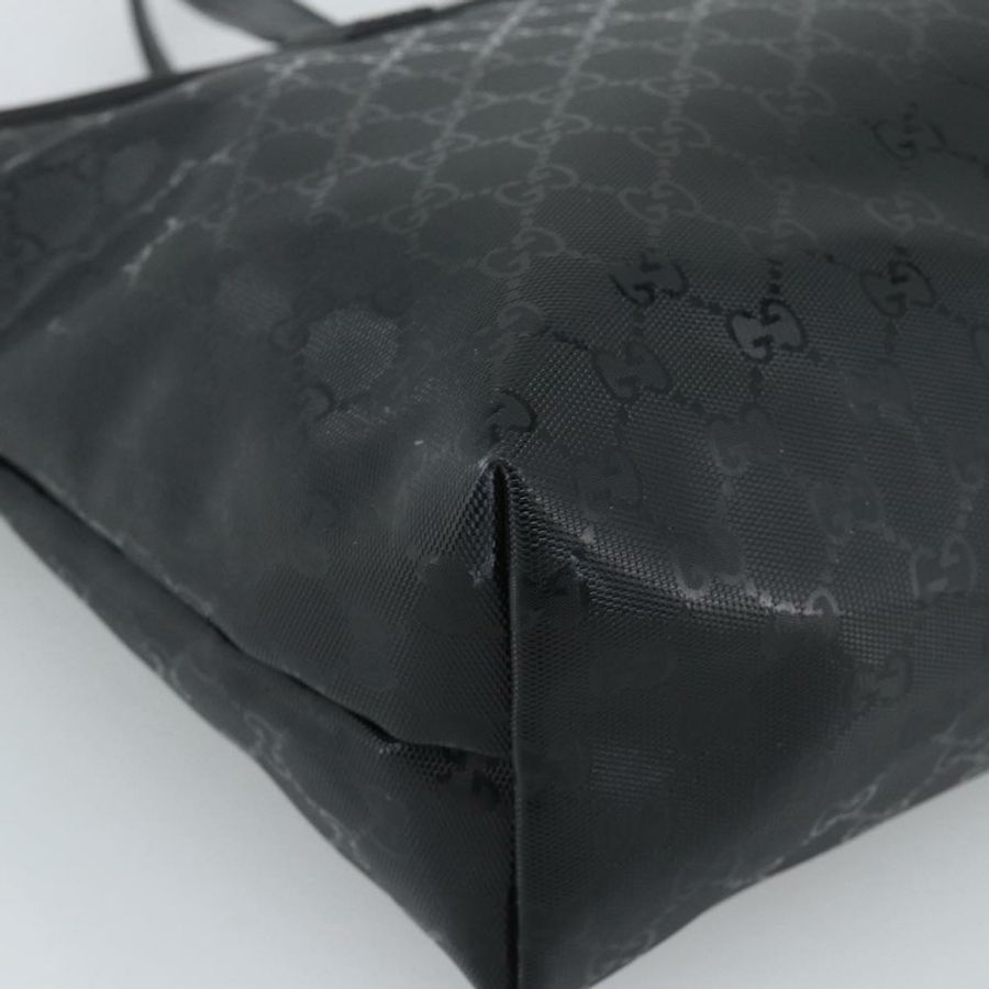 【日本直送】GUCCI GG 經典手提包 PVC 皮革 黑色 211137 正品 BA13986A-13