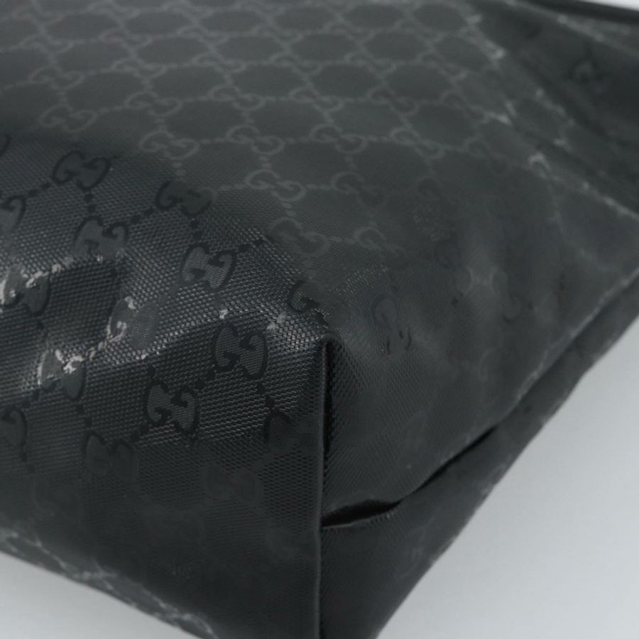 【日本直送】GUCCI GG 經典手提包 PVC 皮革 黑色 211137 正品 BA13986A-14