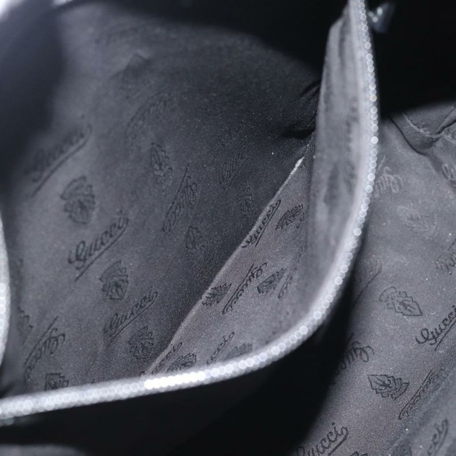 【日本直送】GUCCI GG 經典手提包 PVC 皮革 黑色 211137 正品 BA13986A-20