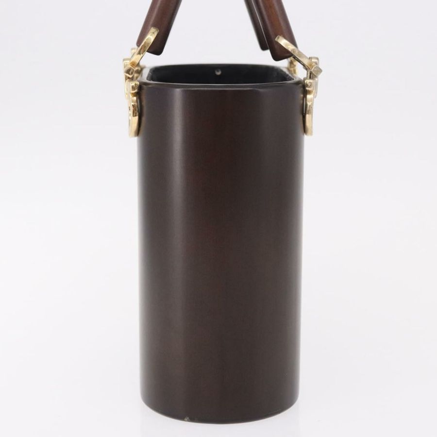 【日本直送】Salvatore Ferragamo Gancini 手提包,木棕色,金色,正品,貨號 191507V-3