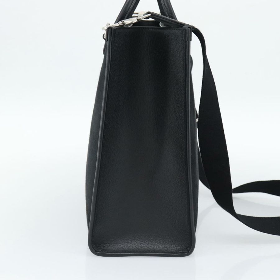 【日本直送】GUCCI Jumbo GG帆布手提包 2way Black Silver 678839 Auth mr2773V-2