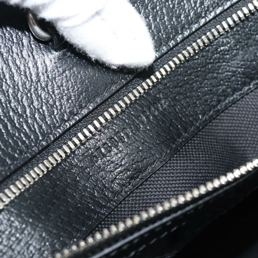 【日本直送】GUCCI Jumbo GG帆布手提包 2way Black Silver 678839 Auth mr2773V-10