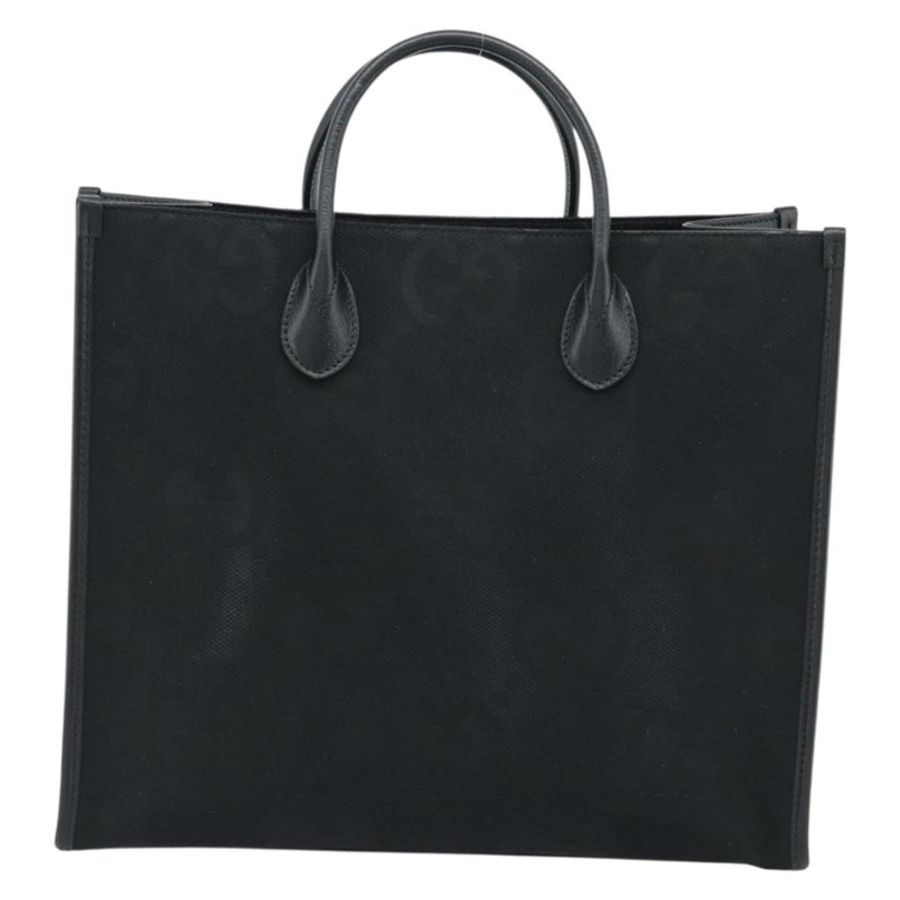 【日本直送】GUCCI Jumbo GG帆布手提包 2way Black Silver 678839 Auth mr2773V-12