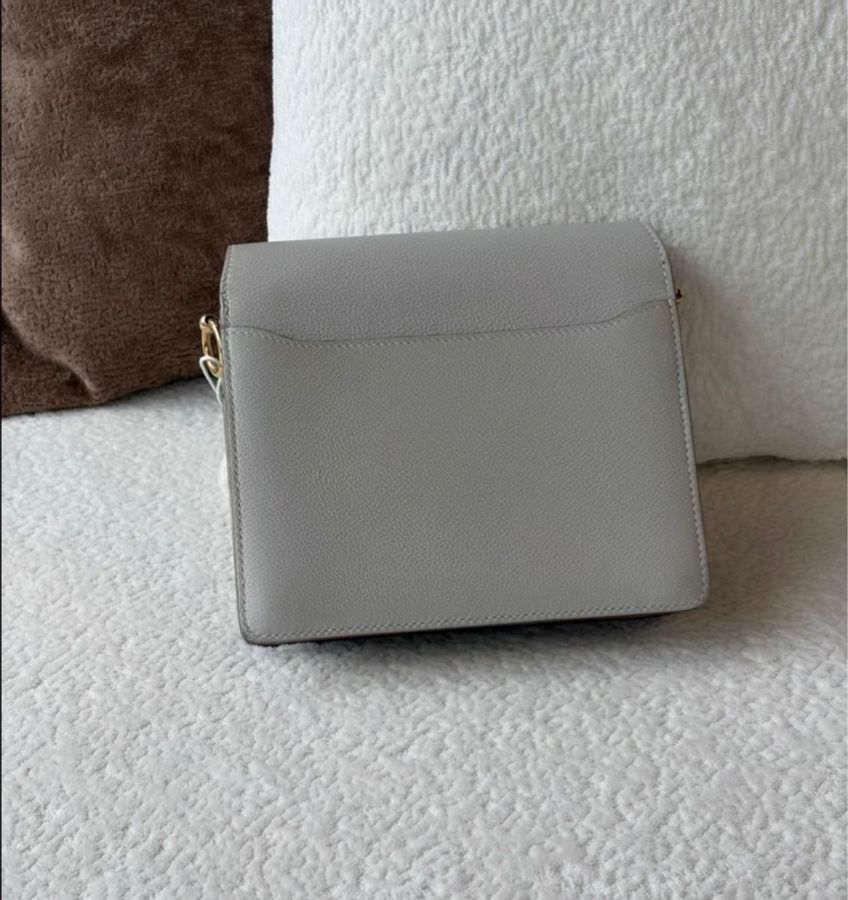 Hermes 愛馬仕 Mini Roulis 珍珠灰金扣豬鼻子19 Y刻-2