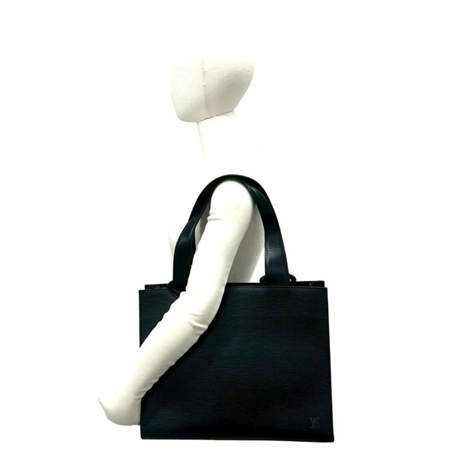 路易威登 (LOUIS VUITTON) Gemmo Epi 真皮托特包 商務手提包 黑色 478-3-1