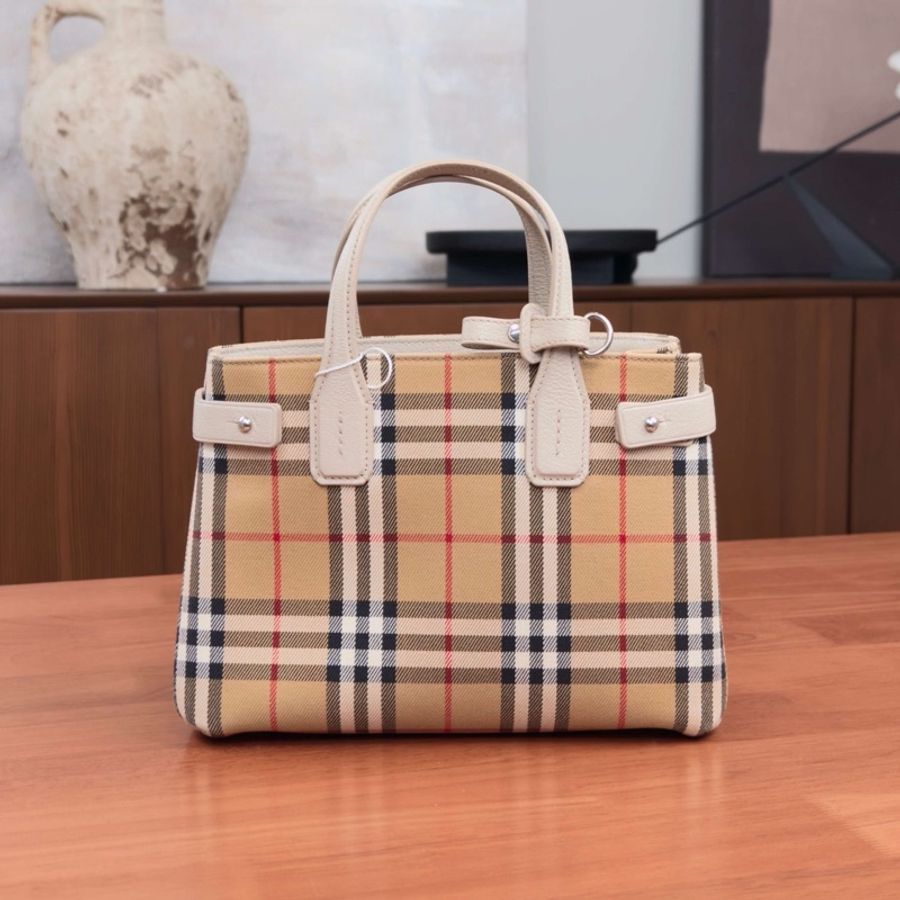 🤎 威選精品|BURBERRY 經典格紋手提肩背斜背包-6