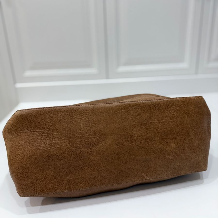 BALENCIAGA 巴黎世家 hobo 卡其 斜背包 肩背包 側背包-10