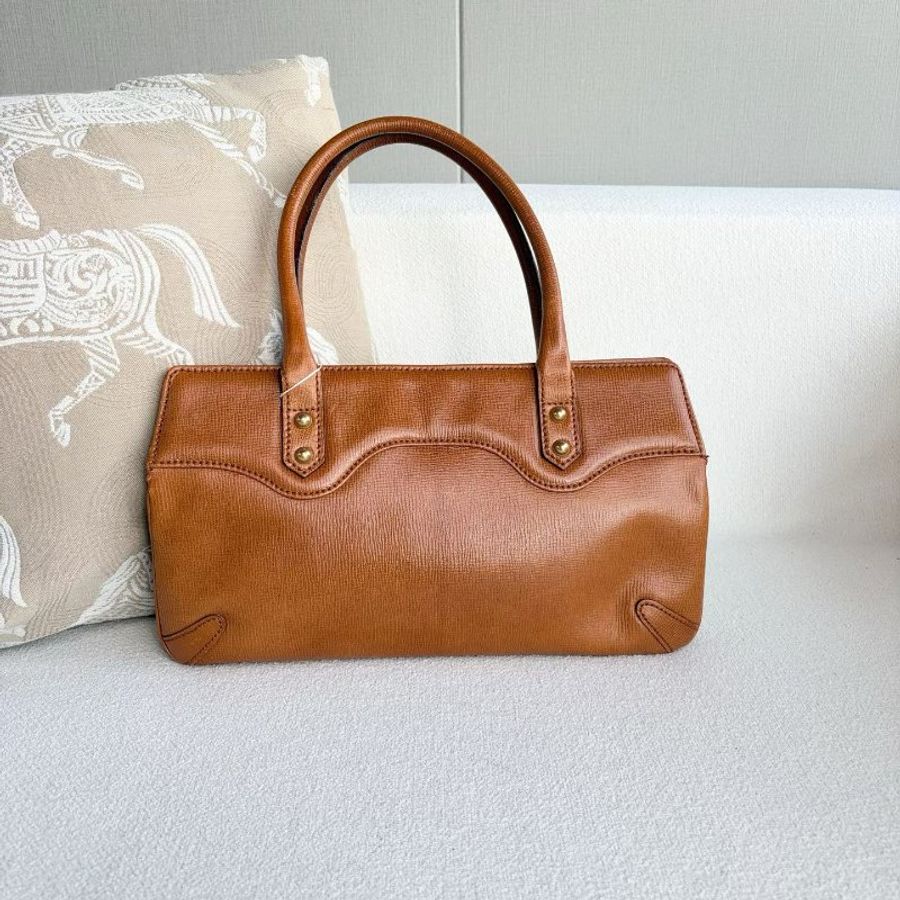 Gucci 全皮腋下包 棕色 36*20*2 98新配件塵袋-7