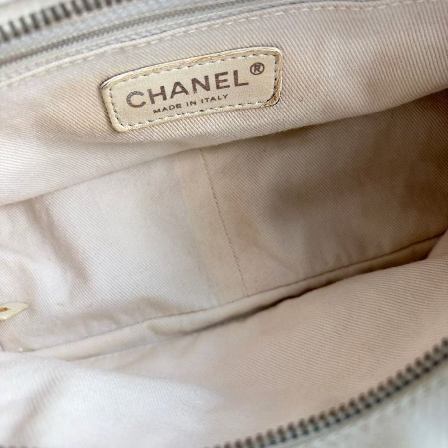 Chanel 白銀 PTT鏈條包 荔枝皮 25*18*13 99新配件塵袋-6