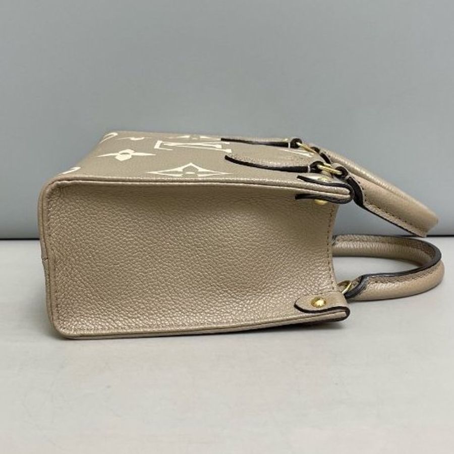 芯片款 路易威登/Louis Vuitton OnTheGo BB 大象灰全皮壓花托特包-2