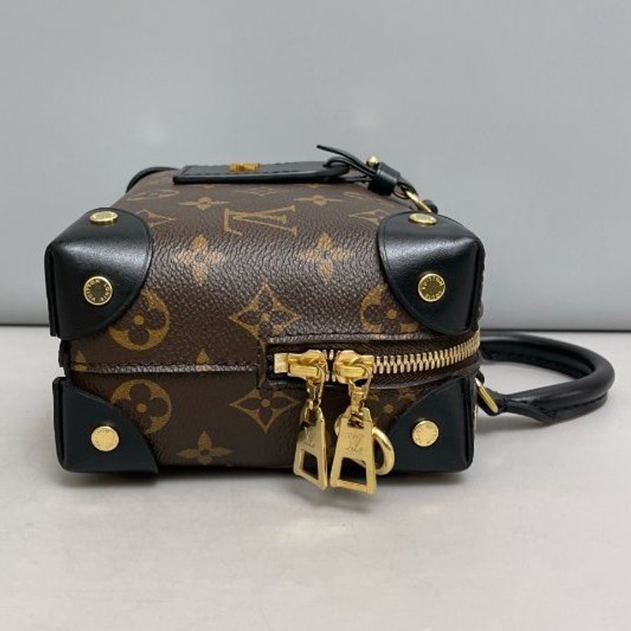 芯片款 路易威登/Louis Vuitton Petite Malle Souple老花八角盒子 手提斜背包-2