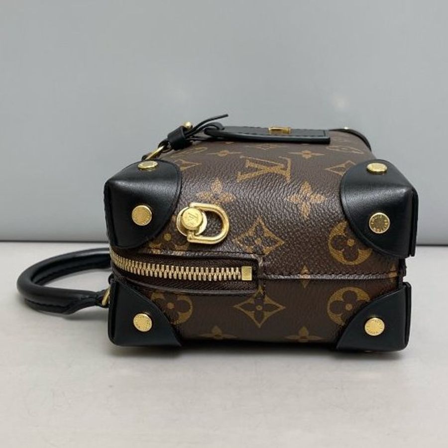 芯片款 路易威登/Louis Vuitton Petite Malle Souple老花八角盒子 手提斜背包-3