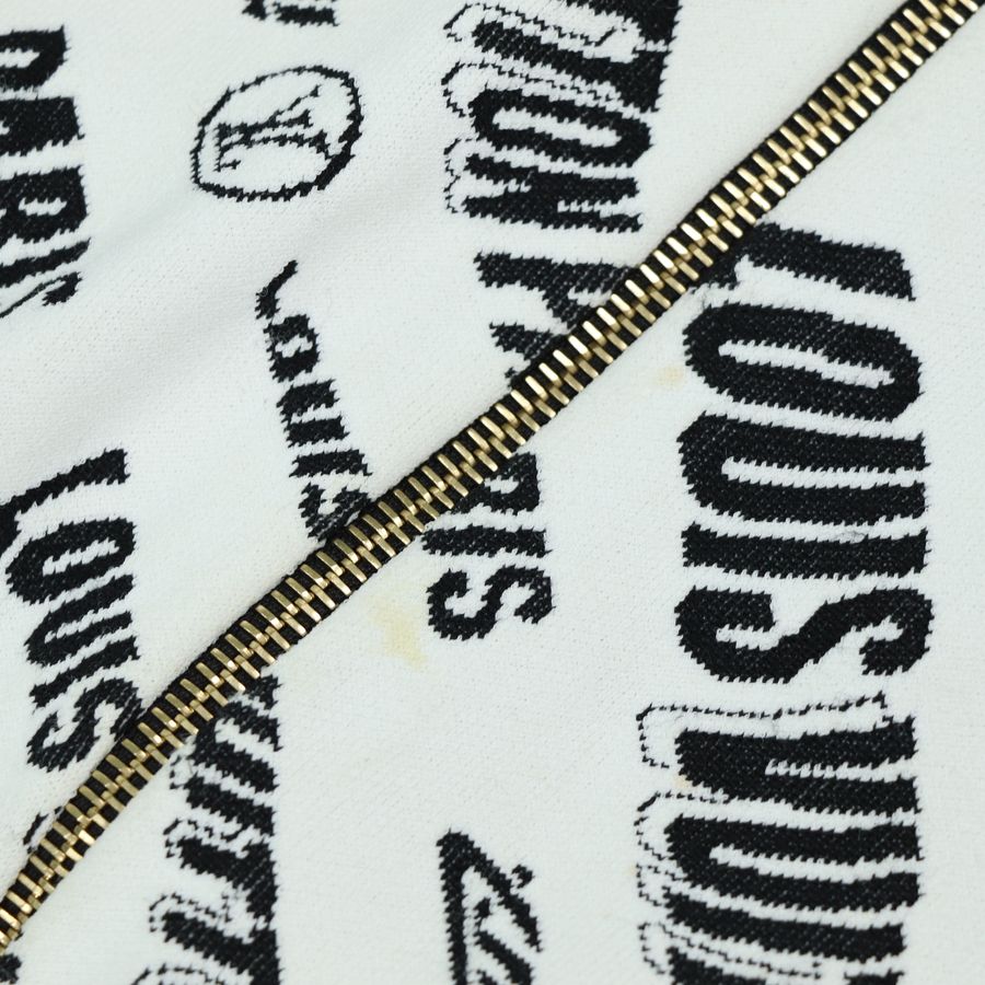 LV 黑白拚色 滿版字母 連帽長袖外套【Louis Vuitton 路易威登】-12