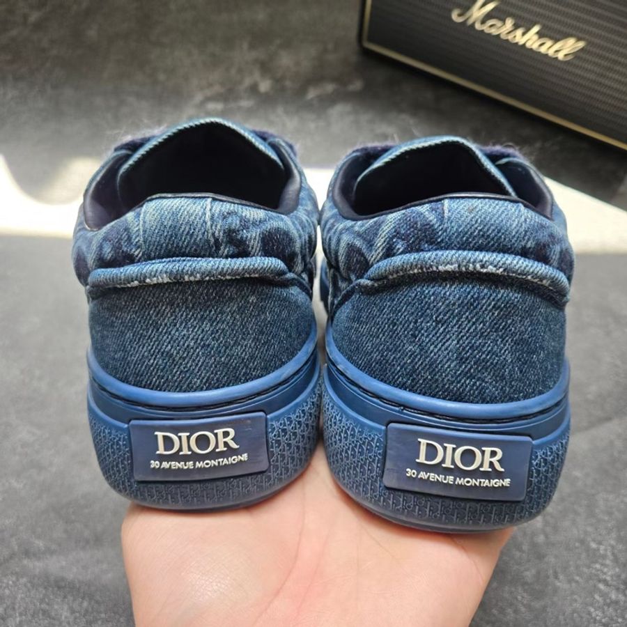 DIOR迪奧 B33 藍牛仔滿印 39碼-2