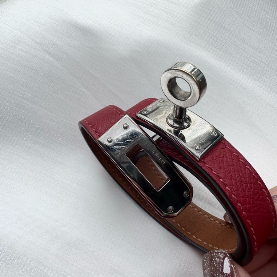 Hermes Kelly Double Tour暗紅色手環-2