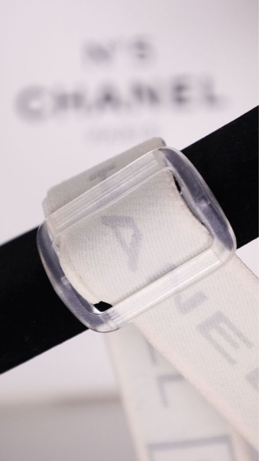 Chanel 03年运动方标系列白色棉服滑雪服背带裤-15