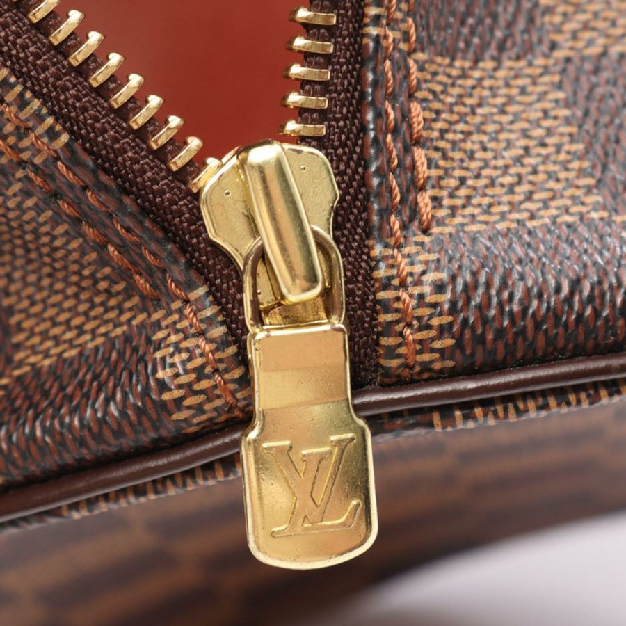路易威登 Papillon 30 單肩手提包 N51303 Damier 皮革棕色 Ebene 二手-5
