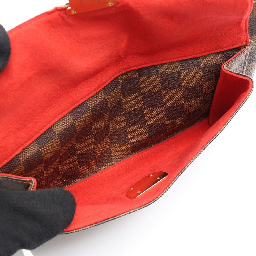 棕色 棋盤格 帆布 Ravello GM 肩背包【LOUIS VUITTON LV 路易威登】 N60006-4