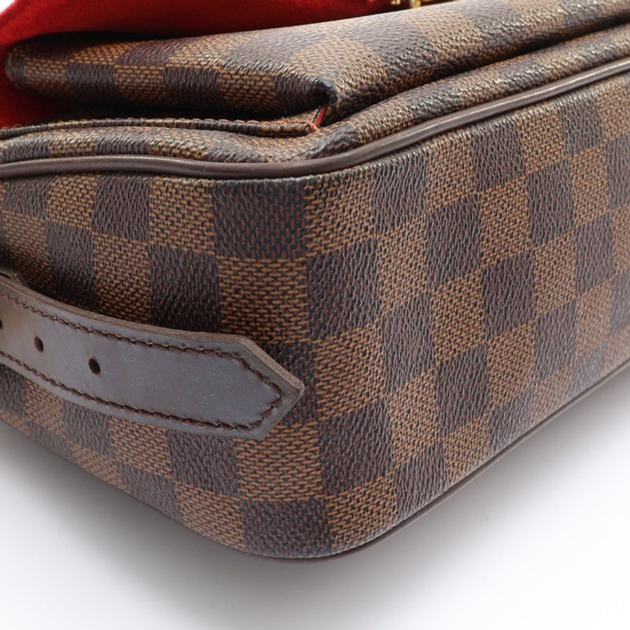 棕色 棋盤格 帆布 Ravello GM 肩背包【LOUIS VUITTON LV 路易威登】 N60006-10