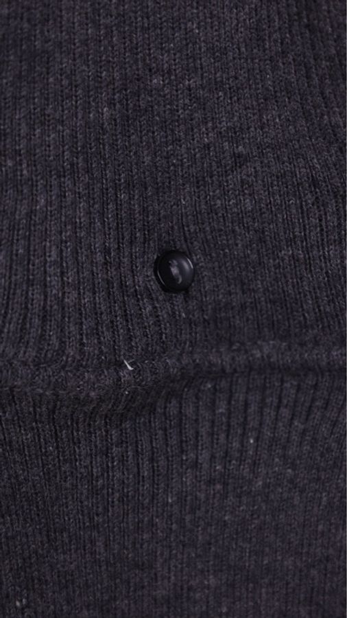 Chanel 04年灰色针织黑白格纹滚边两口袋开衫外套-30