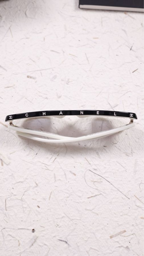 Chanel ch5416王一博同款黑白熊猫墨镜-5