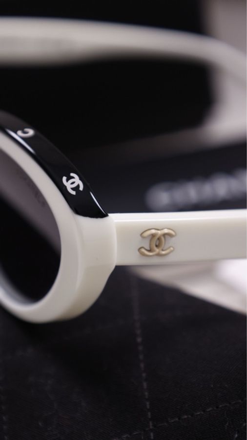 Chanel ch5416王一博同款黑白熊猫墨镜-13