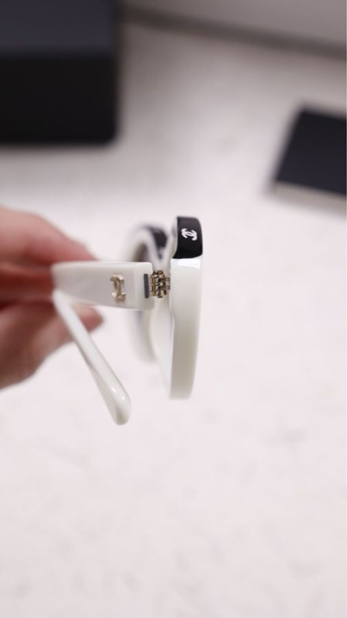 Chanel ch5416王一博同款黑白熊猫墨镜-29