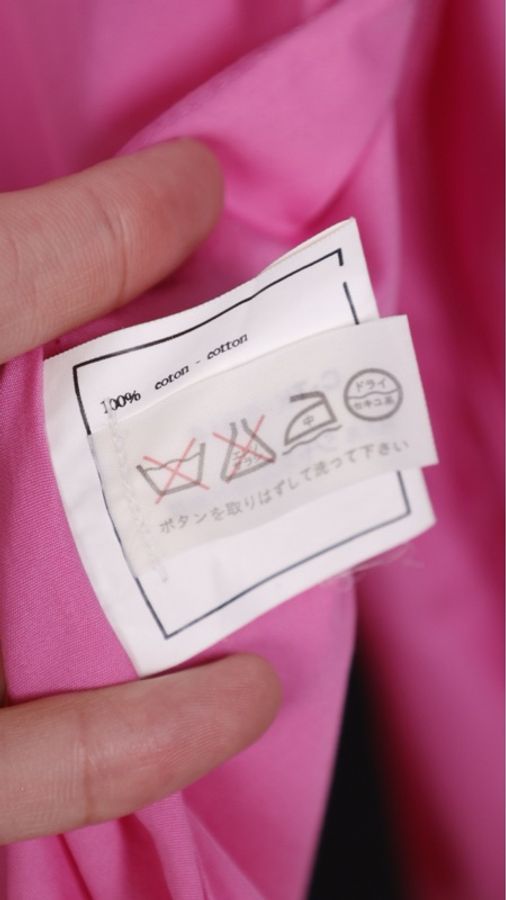 Chanel玫紫色金扣两口袋衬衫上衣外套-7