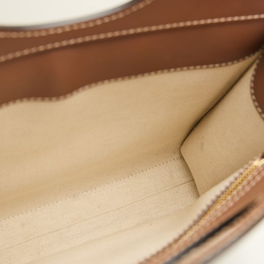 二手Burberry pocket 帆布郵差包 棕色-20